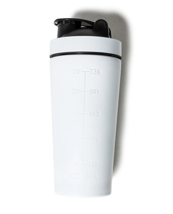 Metallinen shaker, valkoinen